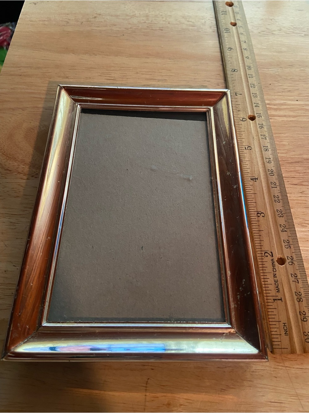 PHOTO FRAME Silver-Tone Glossy Free-Standing for 5"x 7" Picture       Malden